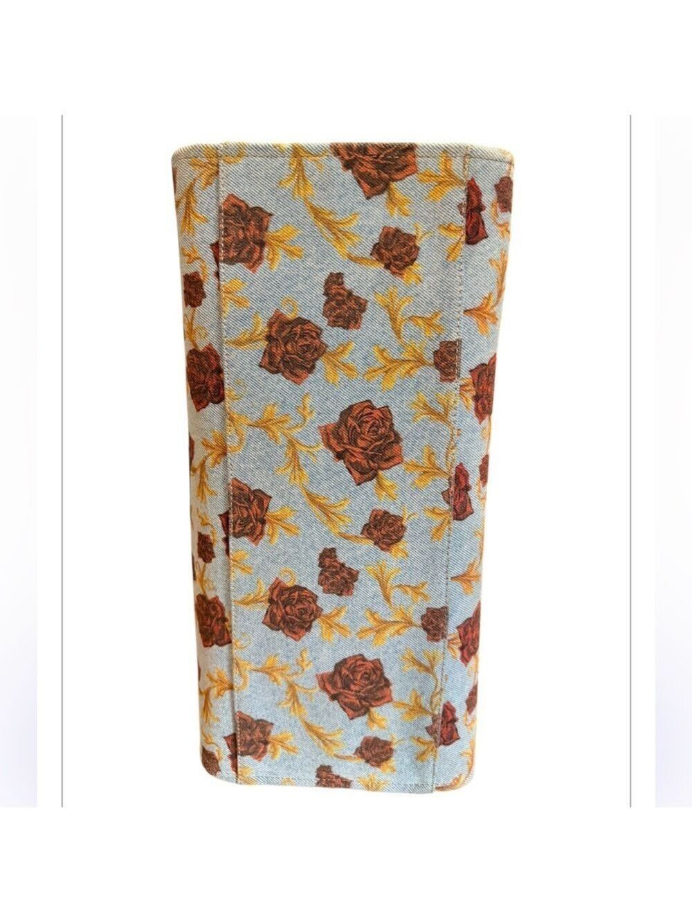 Versace Floral Canvas Tote Bag - Picture 6 of 10